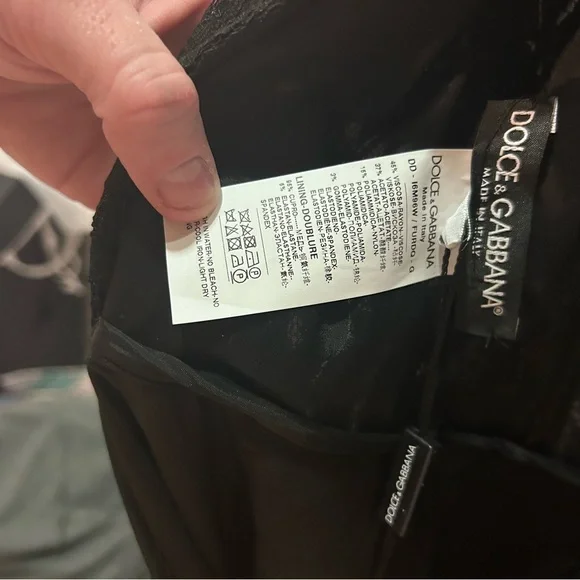 Dolce & Gabbana Black Lace Midi-Length Dress - Picture 9 of 9